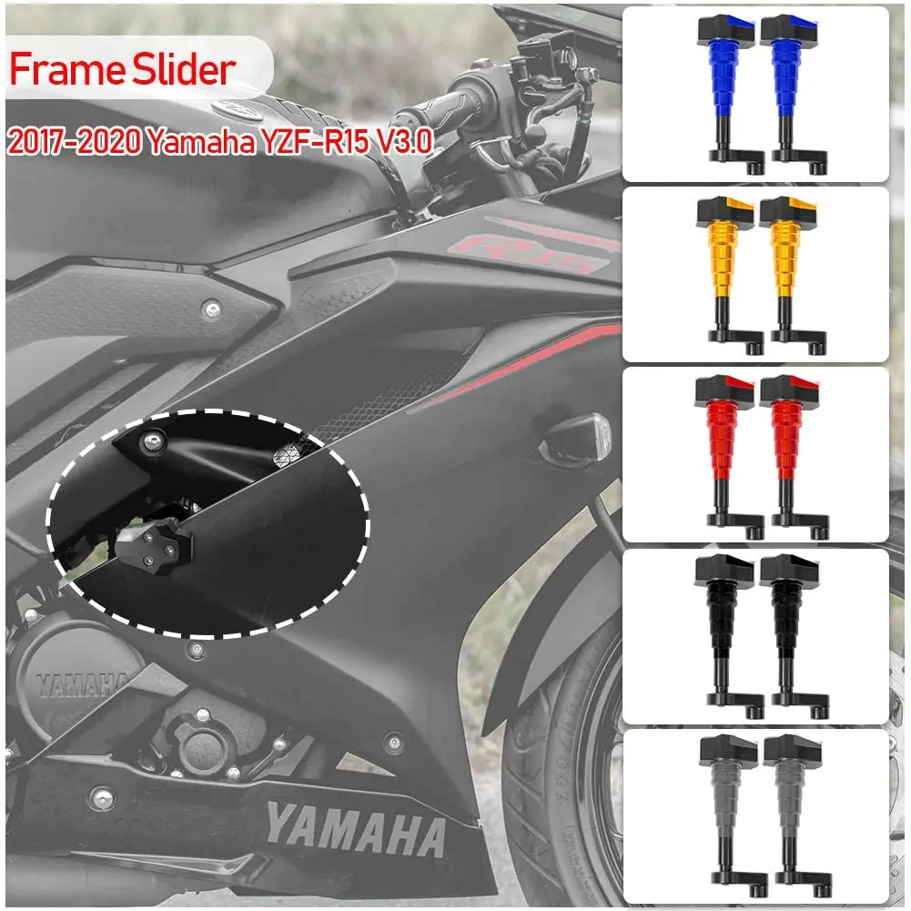 Motorcycle Frame Slider Engine Guard Stator Cover Crash Pad Falling Protector for 17 18 2019 2020 Yamaha YZF R15 V3 Accessories