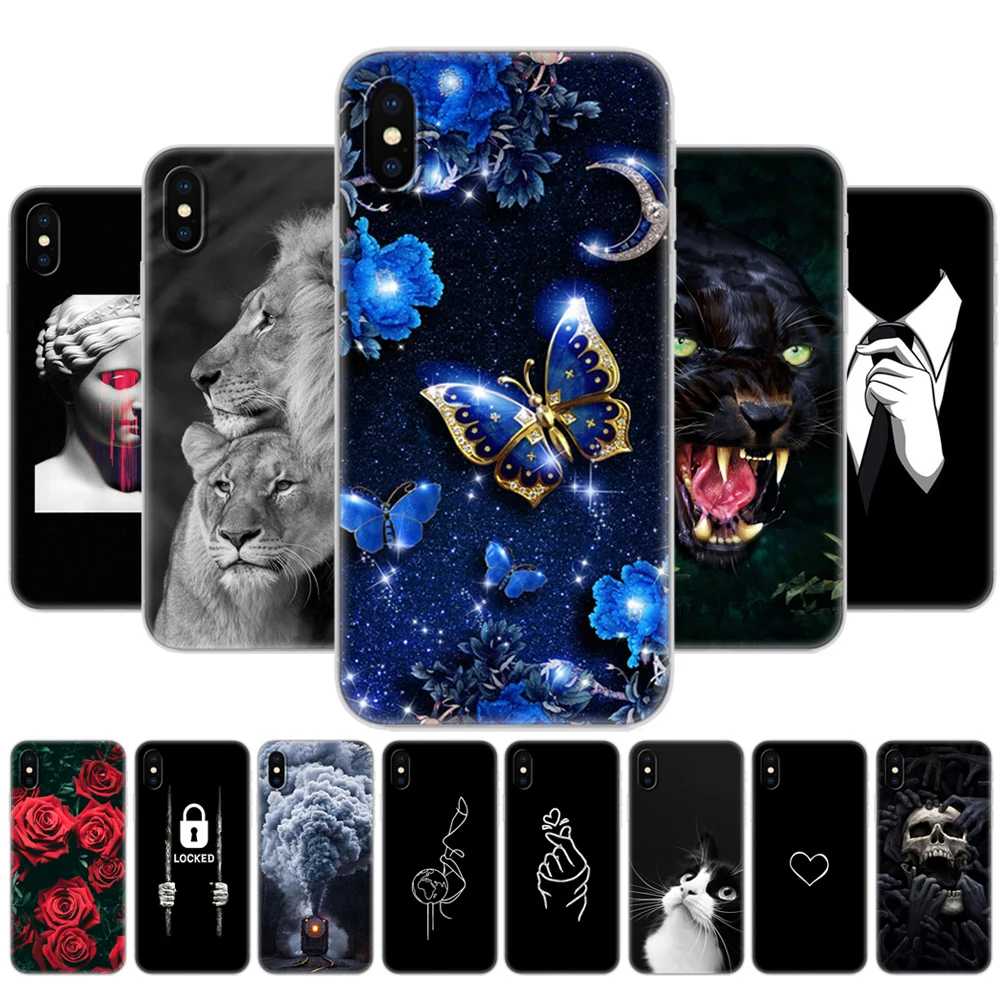 Cover Phone Case For iphone X XS XR Soft Silicon Case For iphone Xs Max Coque Etui Bumper Back Cover Full 360 Protective Shell