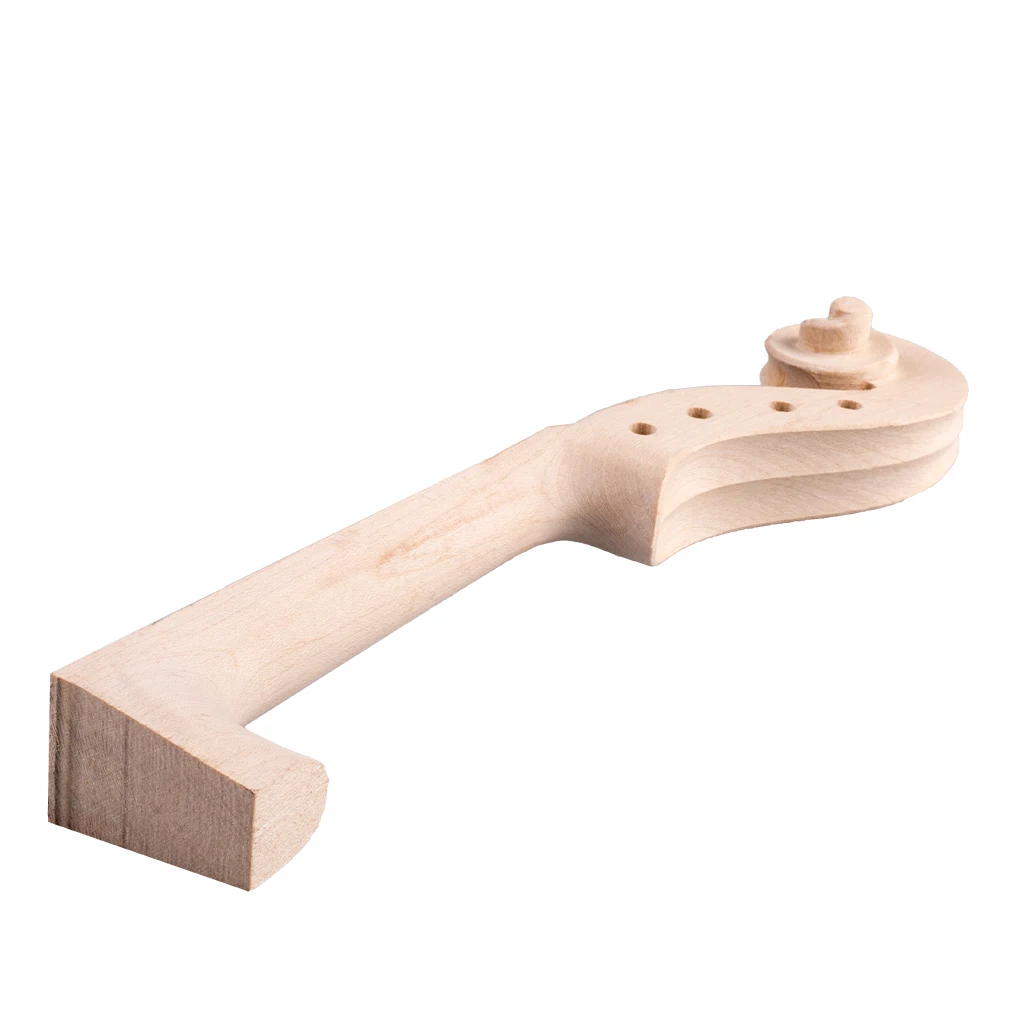 NAOMI-Manche de violon 4/4 sculpté à la main en bois d\'érable sec naturel, outils de luthier bricolage, 5 pièces/1 jeu