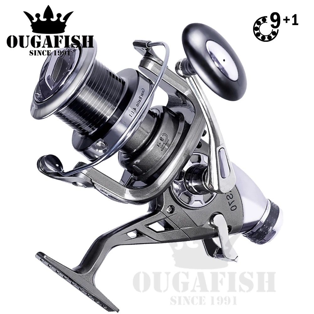 

Molinete Spinning Fishing Reel 9+1BB Speed 5.2:1-4.1:1 Carretilha De Pesca Accesorios Mar Metal Body Peche A La Carpe Equipment