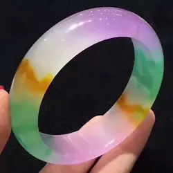 2021 Hot sale Natural100% real jade bangles Three color quartz Jade Bracelet Give a girl friend Bracelet Jewelry