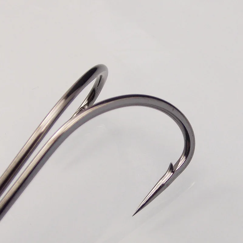 KESFISHING 10 قطع طويلة عرقوب مزدوجة هوك الاعشاب الصيد هوك ل الطعوم الناعمة والضفدع السحر صيد السمك