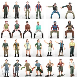 Plastic Realistic Farmer People Model Farm Staff Feeder Rancher Worker Action Figures Figurines Model educational Kids toys