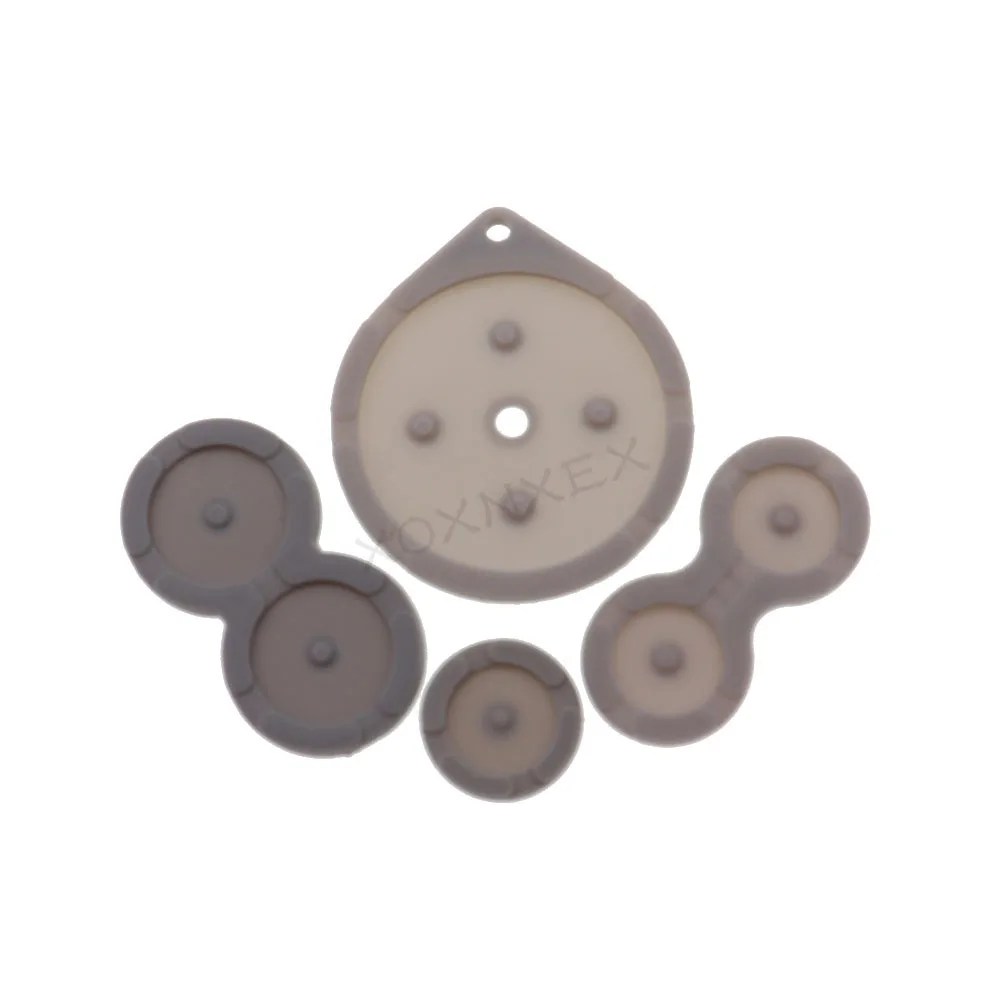 1 مجموعة أزرار موصلة مطاطية وسادة B D لـ GameBoy Classic GB GBA GBC GBP GBA SP سيليكون بدء اختيار أجزاء إصلاح لوحة المفاتيح