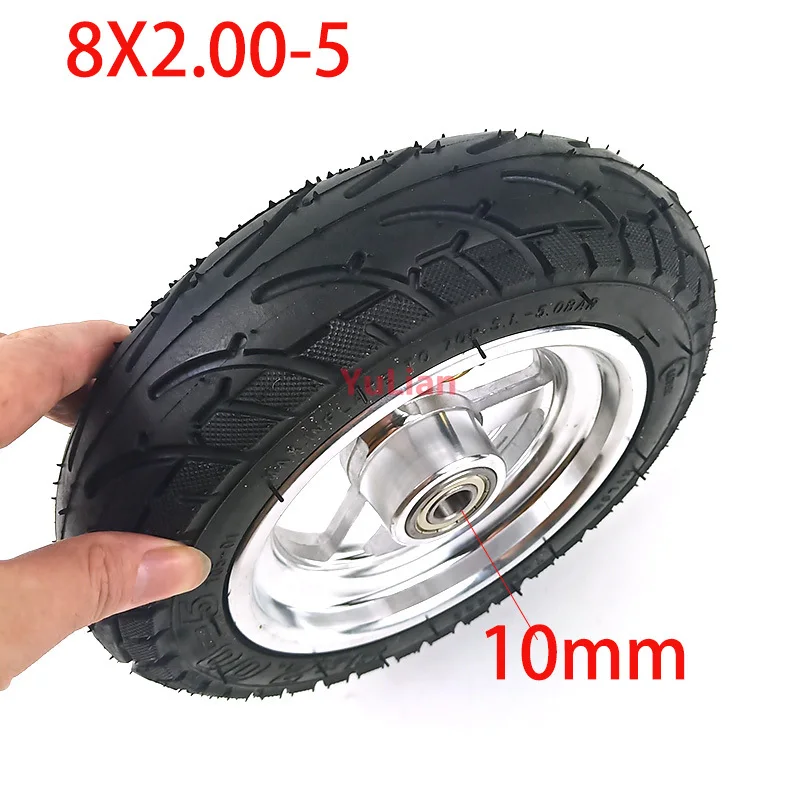 8x2.00-5 Tubeless Tire Wheel Tyre 2.10-5 Wheel Hub for Kugoo C3 S3 S2 MINI Electric Scooter Modified Parts