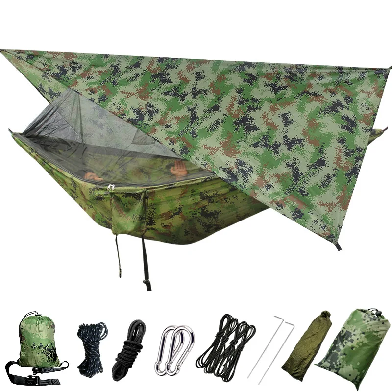 Acampamento hammock tenda ao ar livre mochila mosquito-net viagem leve
