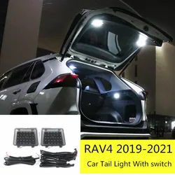 Luz traseira do tronco do carro LED, lâmpada traseira, luz da mala, Toyota Rav4, 5 °, 2019, 2020