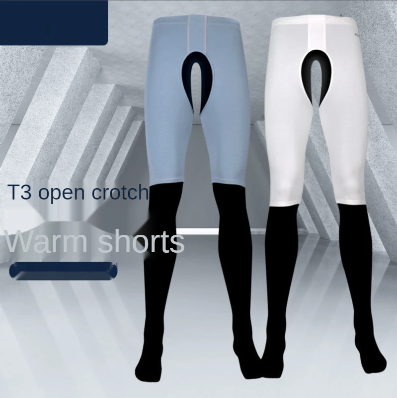 Zomer Fietsen Man Boxers Open Kruis Broek Fietsen Fietsen Elastische Taille Ademend Lingerie Been Anti Wrijving Beschermen Ondergoed