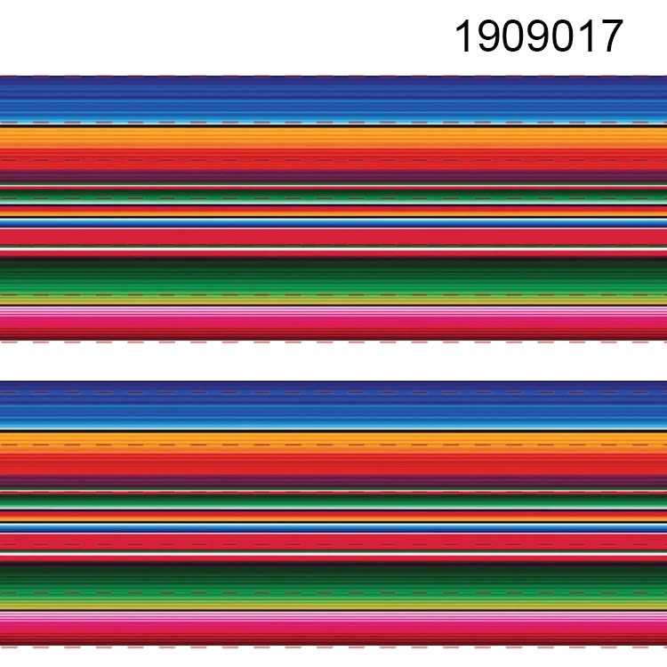 Winsome 50 jardów meksyk wstążka z wzorem kolorowa fala drukowana rypsowa wstążka