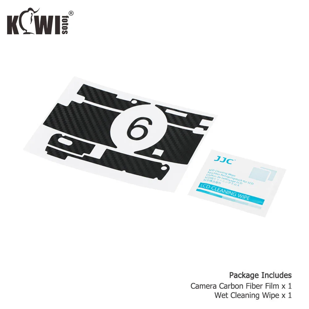 KIWIFOTOS المضادة للخدش كاميرا الجسم غطاء الكربون الألياف فيلم الجلد لسوني RX100 السادس RX100VI RX100M6 الرقمية كاميرا 3M ملصقا