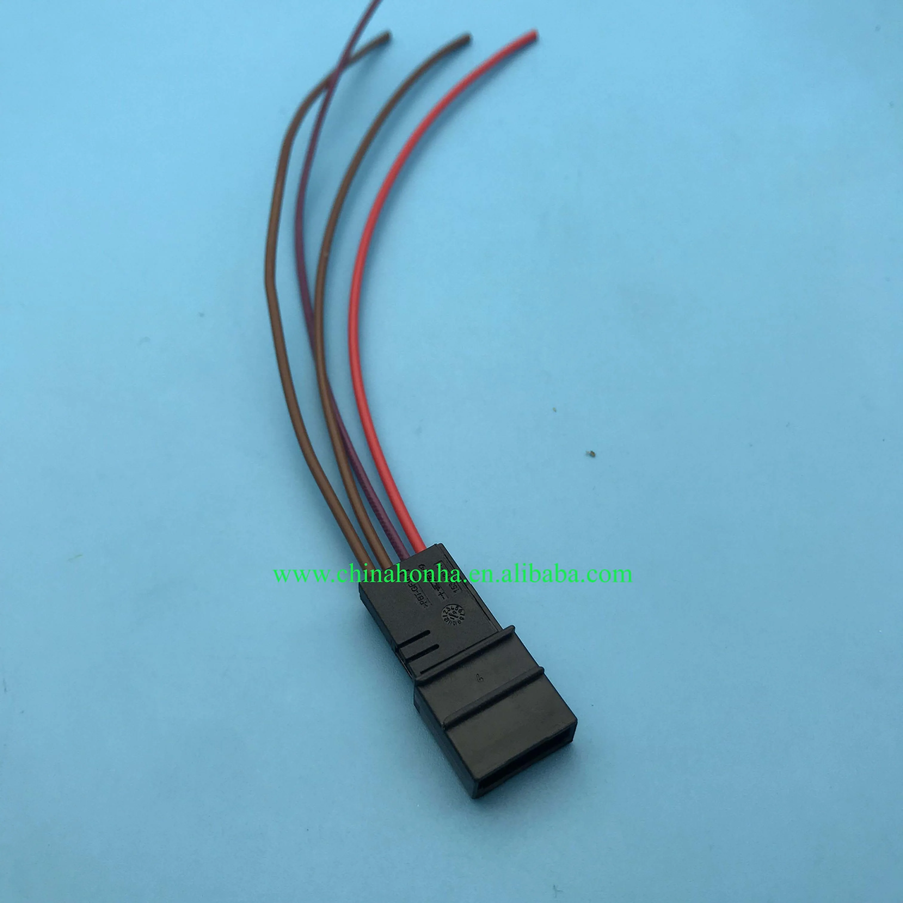 Free shipping  30 pcs 8E0972643 copy 4 pin unsealed connector  with 15cm and 20AWG wire