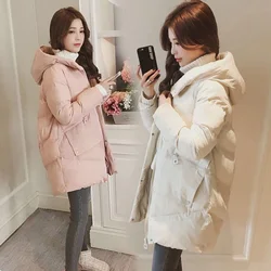 Winter Women jacket Casual Solid thick warm Long Hooded parkas Jackets female pocket sintepon snow coats M-3XL