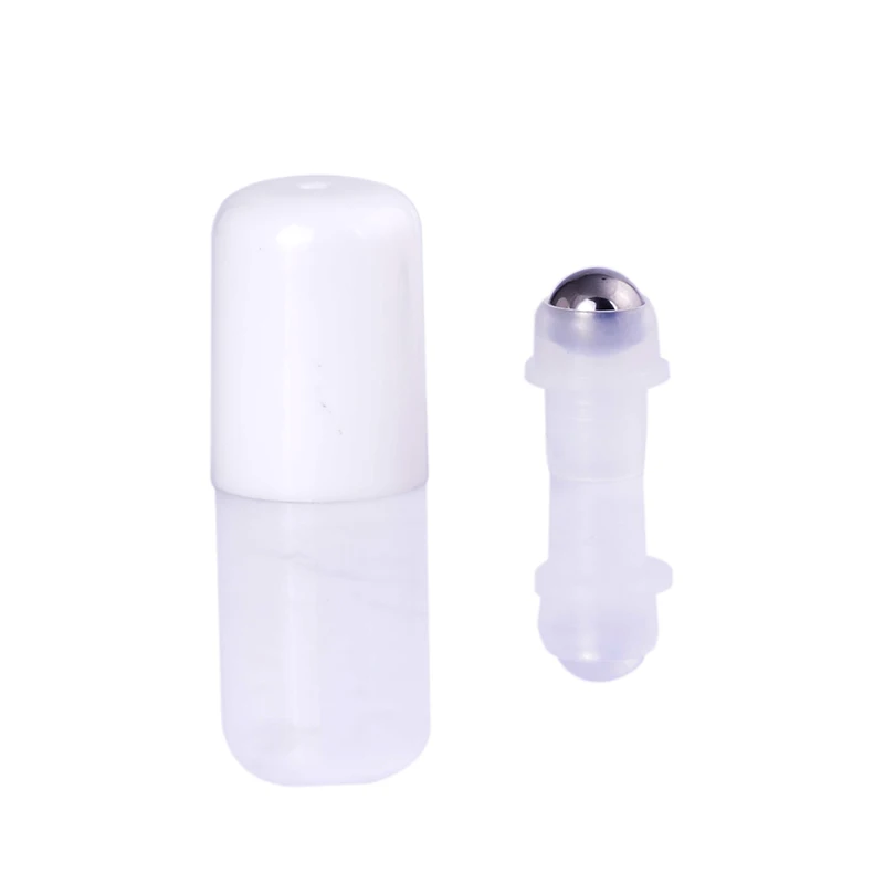 50pcs/lot 18mm Steel Bead Ball Plug for 10ML 15ML 30ml 50ml Glass Perfume Roller Roll on Bottle, Metal Roller Stopper with lids