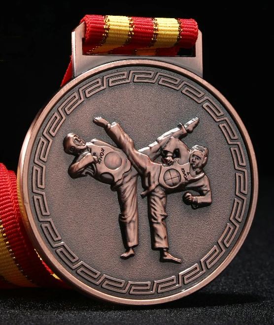 Competição esportiva universal ouro e prata cobre personalizado sanda judô wrestling boxe competição metal medalha de ouro 2021