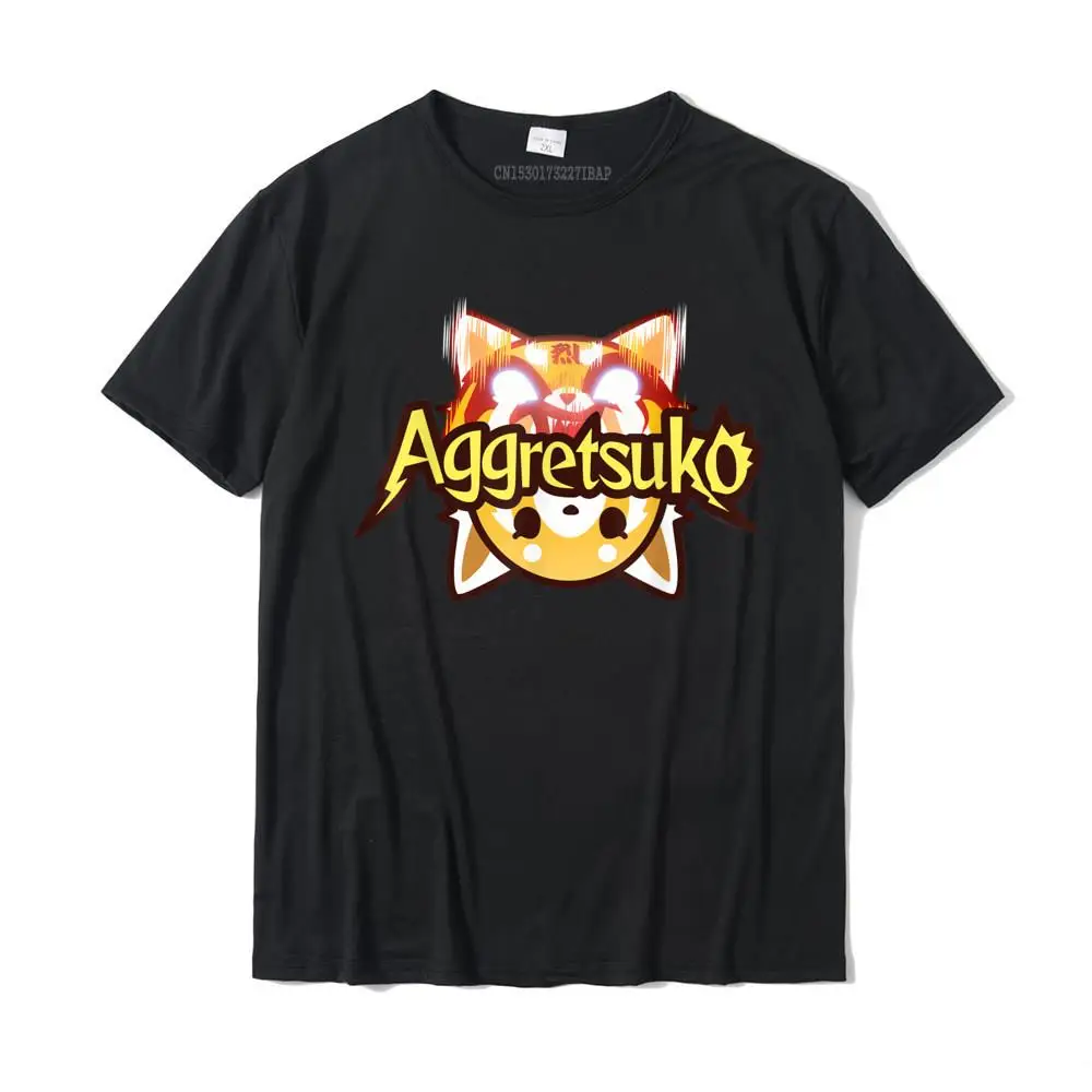 Aggretsuko Dual Personality Logo Tee Shirt Normal Cotton Men\'s Tees 3D Printed New Arrival Top T-Shirts