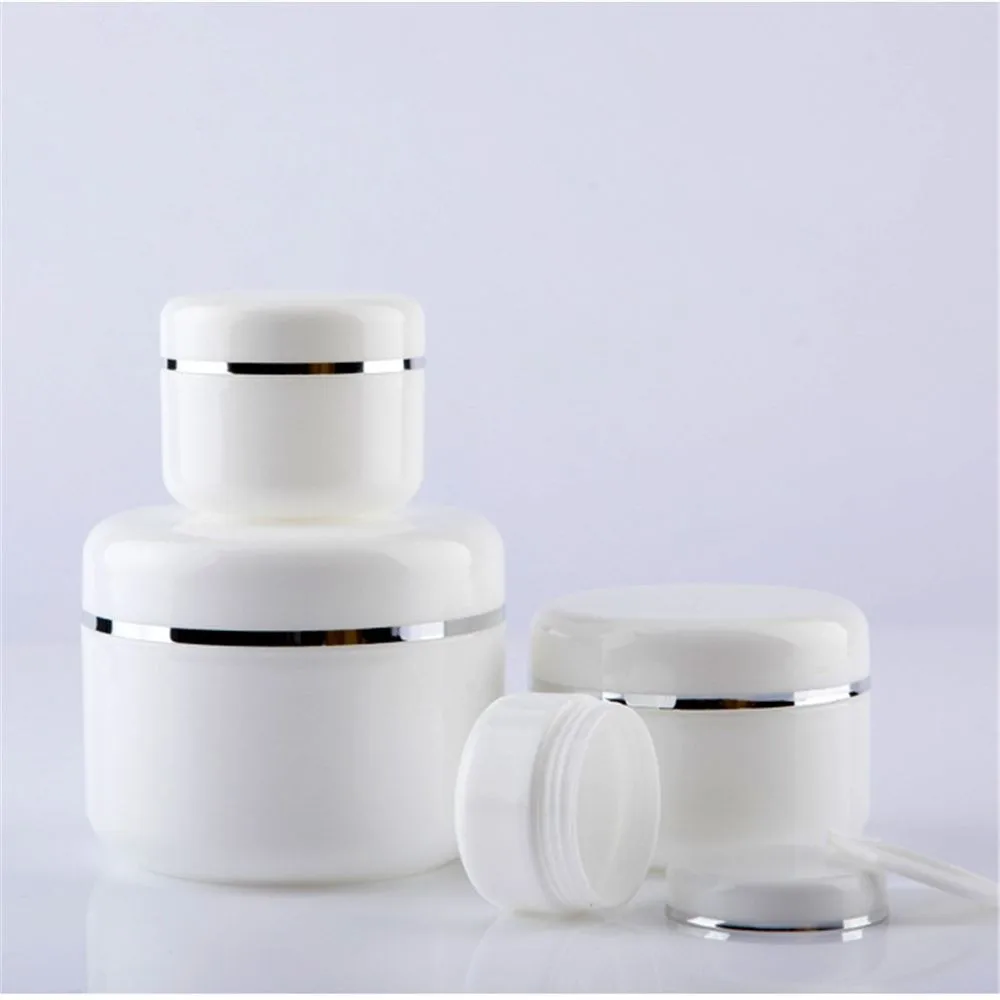 Refillable Bottles Travel Face Cream Lotion Cosmetic Container Plastic Empty Makeup Jar Pot 20/30/50/100/150/250ml