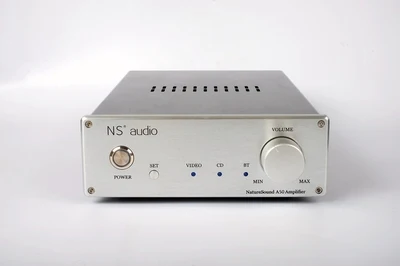 A50 سطح المكتب hifi مجتمعة مكبر كهربائي 50 واط 8 أوم مدخل ثلاثي الاتجاهات بلوتوث 5.0