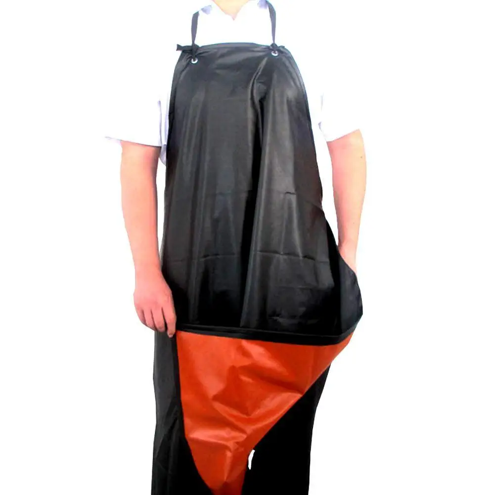 Waterproof PVC Apron For Kitchen Housework Restaurant Butcher Clean Industrial Chemical Resistant Plastic Work Smock