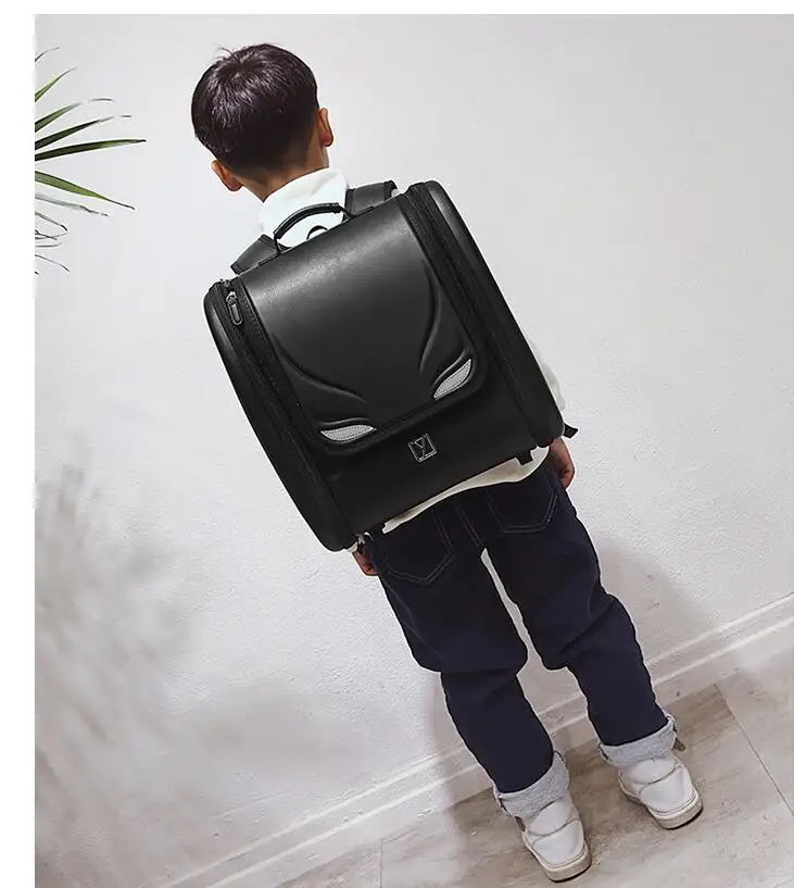 Japanese trolley backpack Kids school backpack Bags on wheels Japan School Backpack kid Orthopedic wheeled backpack Children PU