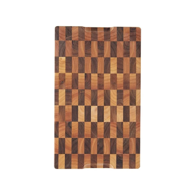 Acacia Wood Cutting Board Rectangle End Grain Butcher Block