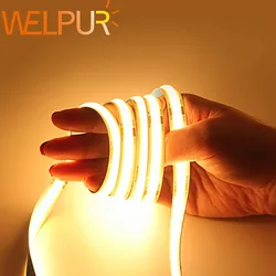 COB LED Strip LEDs High Density Flexible COB LED Lights DC12V  white warm LED Tape RF controller Power Adapter 1m 2m 3m 5m