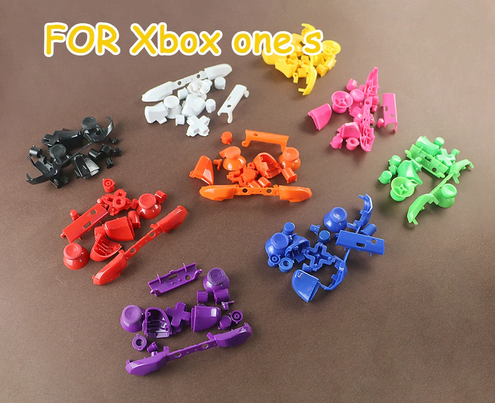 

30sets Colorful LB RB RT LT Bumper Buttons Set Thumbstick Cap Mod Kit for Xbox One S for XboxOne Slim S