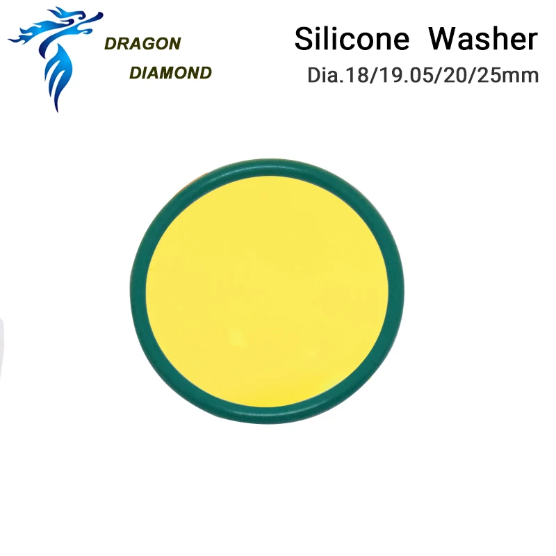 5 pz/lotto rondella in Silicone incisore Laser CO2 Dia.18mm 19.05mm 20mm 25mm per proteggere l'obiettivo di messa a fuoco Laser CO2
