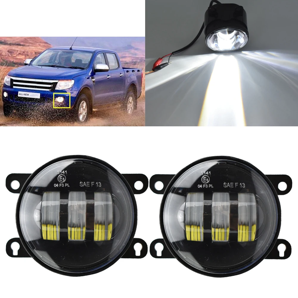 

2 шт./пара светодиодный Противотуманные фары для Ford Ranger 2012-2015 для форд фиеста MK7 2010 для фокусировки MK2 2004-2010 для ford Falcon 2005-2008