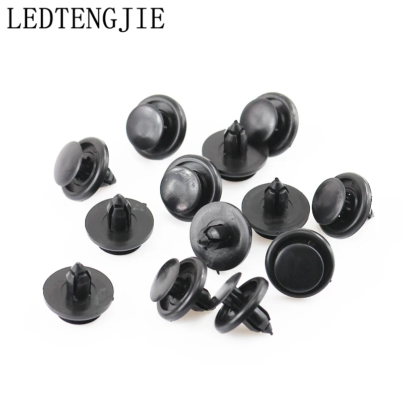 

LEDTENGJIE 100 Pieces 20 Pieces Black Plastic Car Fasteners Car Bumper Clamp Fixed Rivet Door Fender Lining