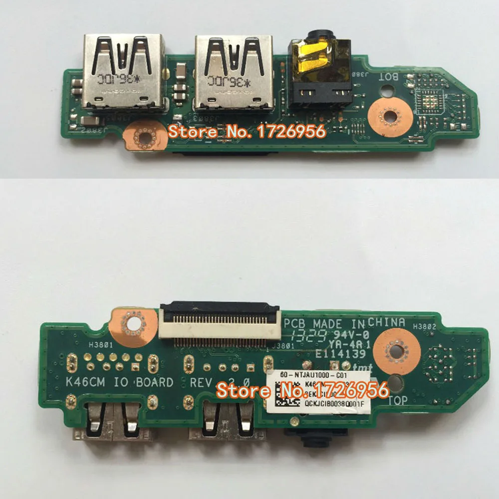 Original For ASUS S46C K46 K46CM R405C A46C the original K46C USB audio panel board