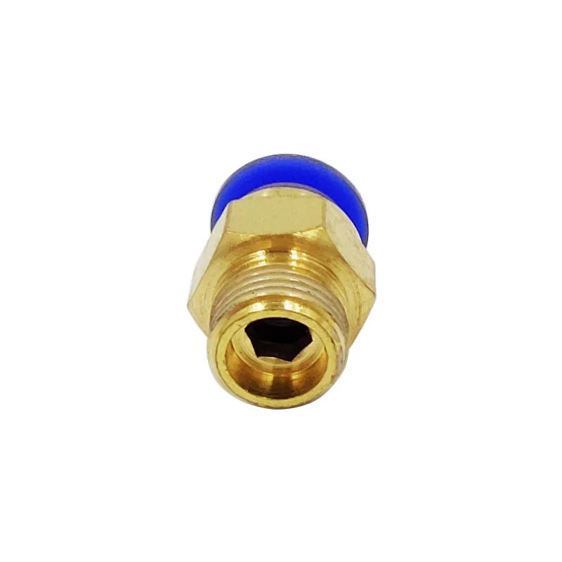 100 Uds PC6-01 6MM manguera tubo de 9,7mm conector neumático conector de aire directamente a través de rápido Connecors Fitttings rosca macho