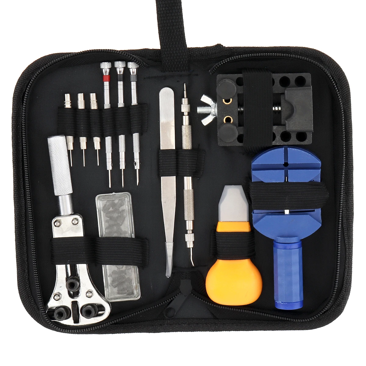 13pcs Kit di strumenti per la riparazione di orologi Watch Link Pin Remover apriscatole Spring Bar Remover Repair WatchTool Kit per uso domestico
