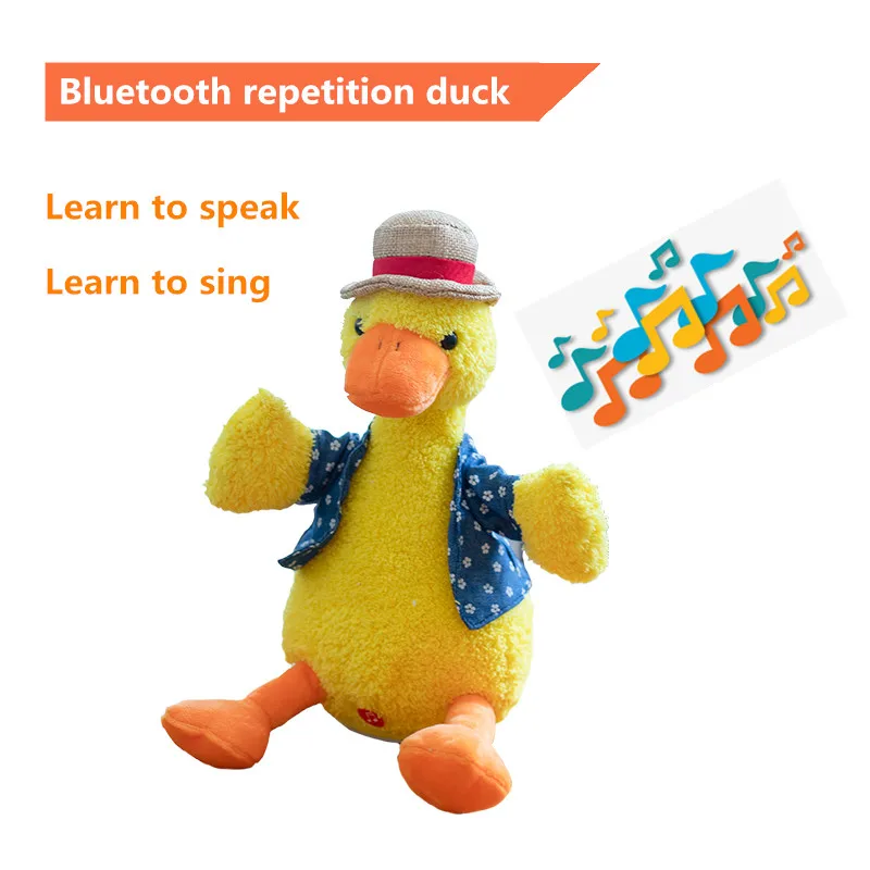 The Cute Stuffed Duck Toy That Can Learn To Talk And Sing Can Record, Sing And Dance, And Can Connect To Bluetooth As A Gift For