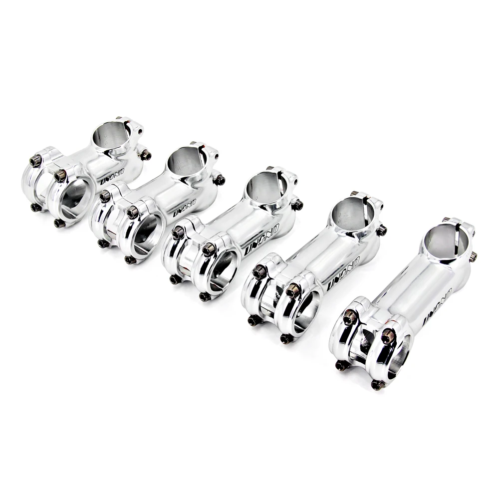 UNO Stem 17 degree MTB Road Bike Bicycle Bar Stems 31.8*60-100mm Silver Ultralight Stem Aluminium Bicycle Handlebar Stem Parts