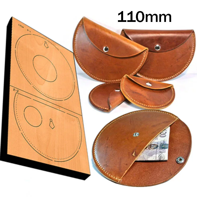 Japan Steel Blade mould DIY leather Circular coin purse wallet set hand punch tool knife mould Leathercraft Tool set