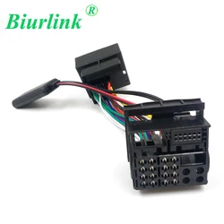 Biurlink Bluetooth AUX IN Full Power Wiring Harness Cable For BMW 40(16+12+12)Pin QuadLock Fakra Car Stereo Connector Old Pinout