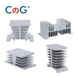 CG Radiator For Single Phase 10A 25A 40A 60A 80A 100A 120A 200A Aluminum Heat Sink SSR-10DA 25DA 40DA 1 Phase Solid State Relay