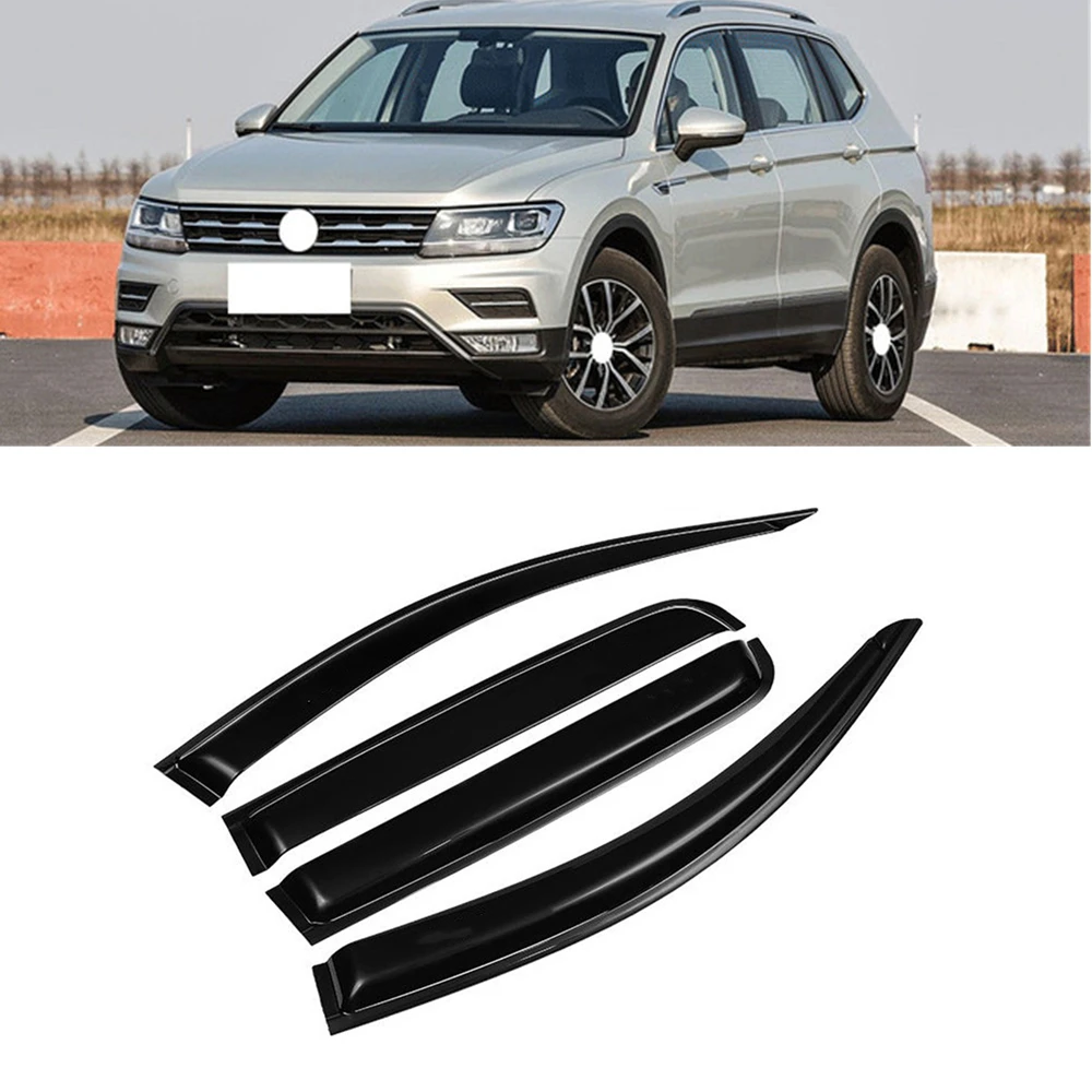 For Volkswagen VW Tiguan 2017 2018 2019 2020 2021 Car Door Window Visor Wind Rain Sun Smoke Guard Deflector Vent Shade Raincoat