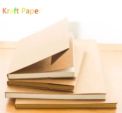 New Arrival White/Kraft Paper Inner Page Notebook Art Students Sketch Book Office Memo Children Graffiti School Stationery