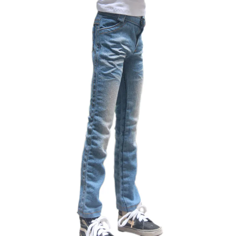 

1/4 1/3 scale BJD clothes Light blue Pleated washed jeans for BJD/SD MSD SD13 SSDF ID72 HID strong Uncle doll accessories C0016