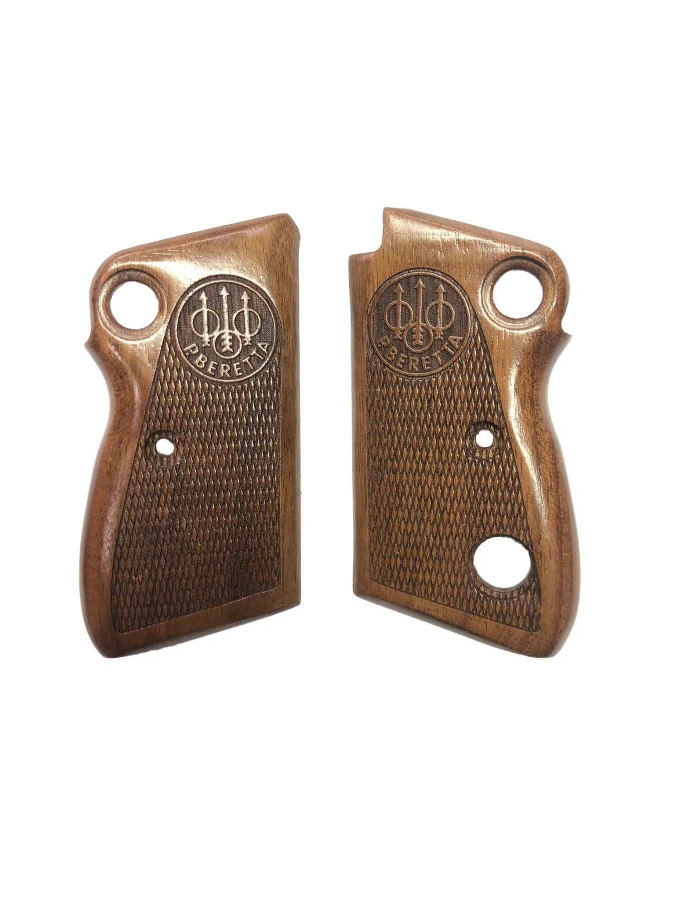 

Beretta Mod 71 Compatible (Double Button Beretta Compatible) Special Pattern Laser Cut Wooden Grip Mod1