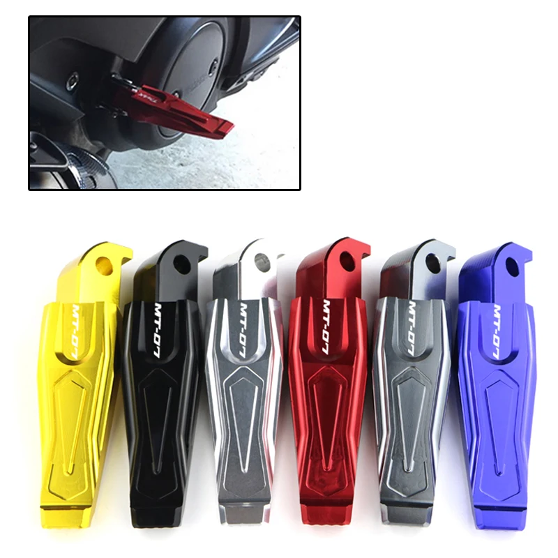 Fit For YAMAHA MT-07 2013 2014 2015 2016 2017 2018 2019 CNC Motorcycle Rear Passenger Foot Peg Footrests Footpeg Pedal