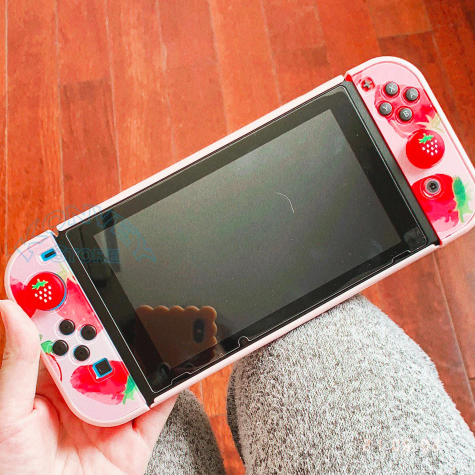 Funda rígida colorida para Nintendo Switch, carcasa con patrón de tema NS, carcasa de piel de color para consola Nintendo Switch, acoplamiento directo