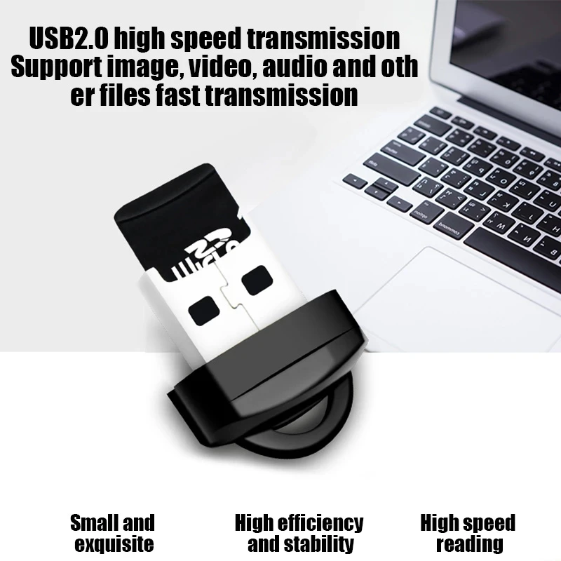 Mini High Speed USB 2.0 Card Reader TF Micro SD Memory Card Adapter For Computer Desktop Laptop Notebooks Micro SD USB cartridge