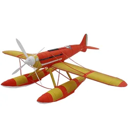 Macchi M.C.72 Seaplane Aircraft Vehicle Folding Handmade 3D Paper Model DIY Papercraft Art Teens Adult Origami Craft Toys ZX-072
