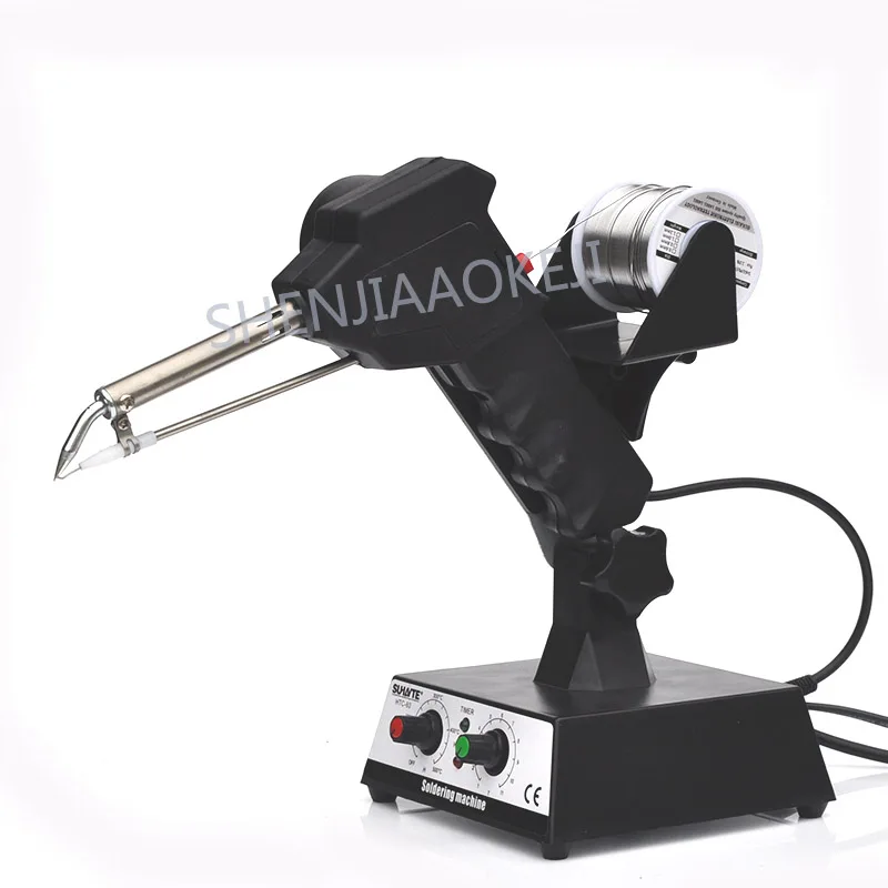 1PC HTC-80 Automatic Out Tin Soldering Iron Foot Tread Tin Weld Electric Soldering Iron 80W Spot Welder Soldering Machine 220V