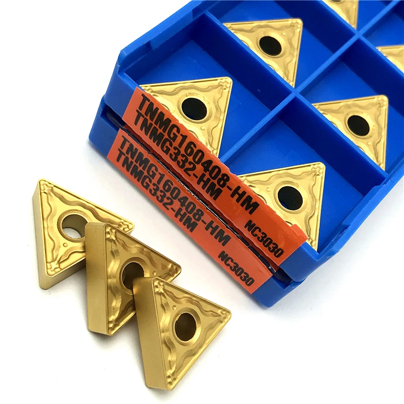 100% Original TNMG160402 TNMG160404 TNMG160408 AK HA H01 HM PC9030 NC3030 External Turning High Quality Lathe Cutter Tools TNMG