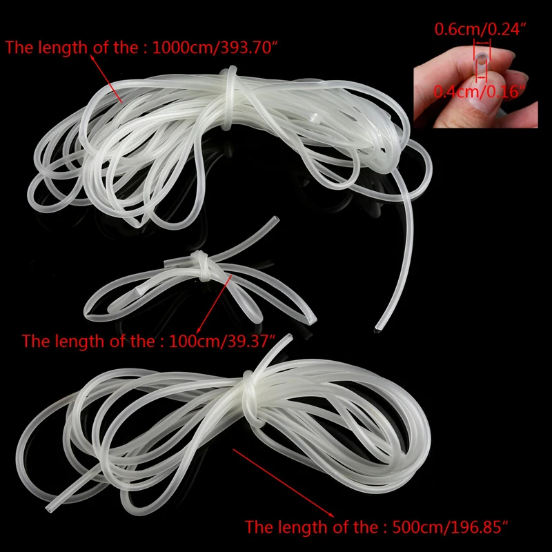 New 1/5/10m Clear Aquarium PVC Tube Air Pump Oxygen Tubing For Fish Tank 4/6mm