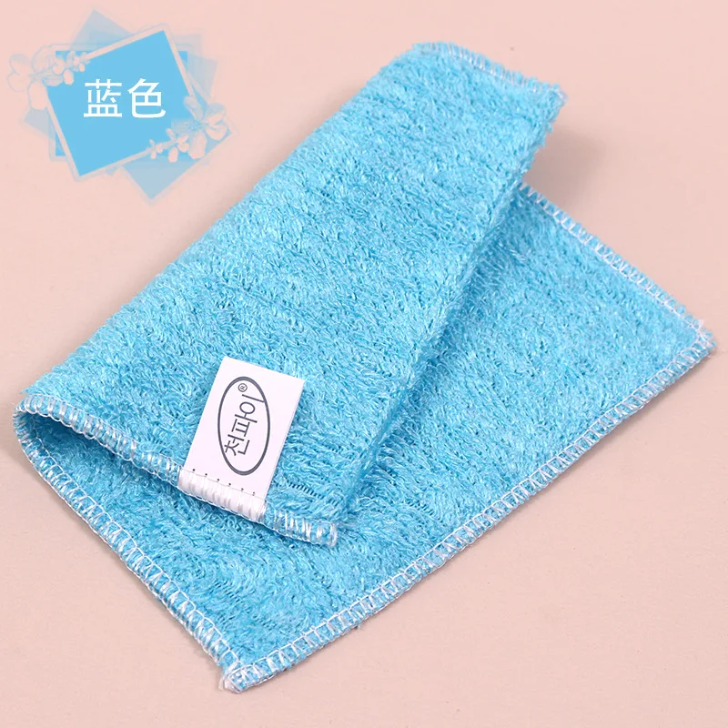 104pcs/lot Durable Bilayer ANTI-GREASY Dish Cloth Bamboo Fiber Washing Dish Towel Magic Cleaning Cloth Wipping Rag Kitchen Towel