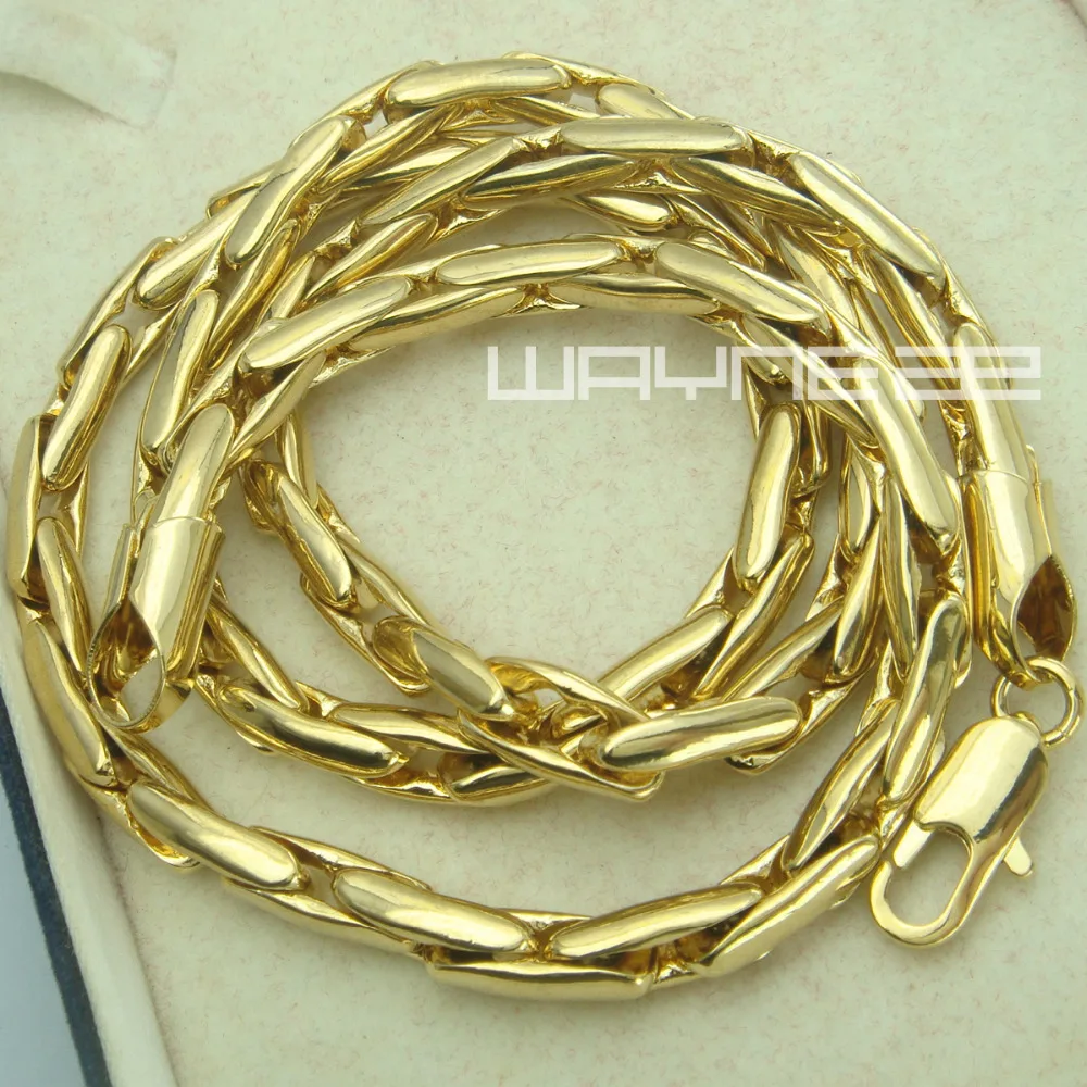 

Gold color 60 cm Length 5mm Width Necklace N229